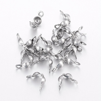Tarnish Resistant 304 Stainless Steel Bead Tips STAS-H443-28P-1