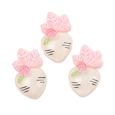 Translucent Resin Cabochons RESI-XCP0002-68B-1