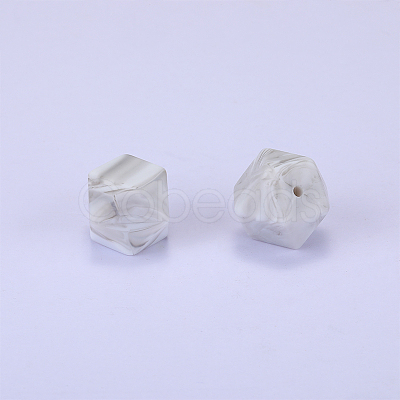 Hexagonal Silicone Beads SI-JX0020A-40-1