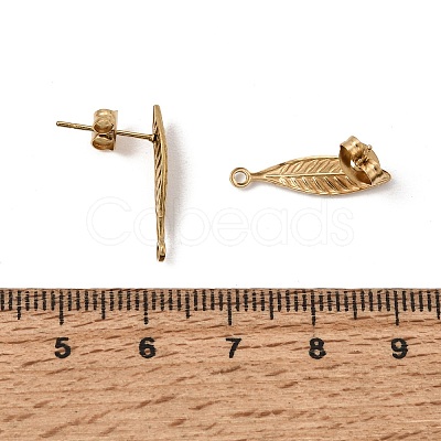 304 Stainless Steel Stud Earring Findings SA-CBAA9A2-02G-03-1