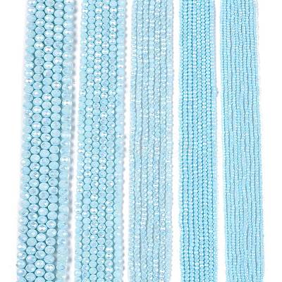Electroplate Glass Beads Strands LS-EGLA-A044-P6mm-B06-1