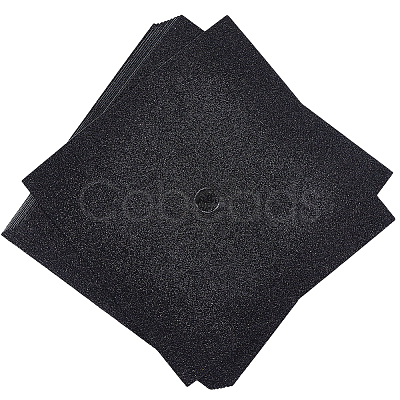 Square EVA Glitter Graduation Cap Topper Stickers DIY-WH20053-05C-1