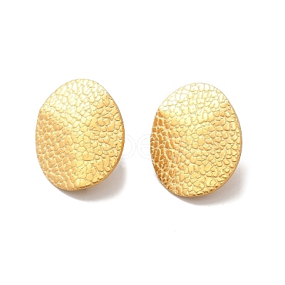 Ion Plating(IP) 304 Stainless Steel Stud Earrings Findings STAS-B041-06G-1