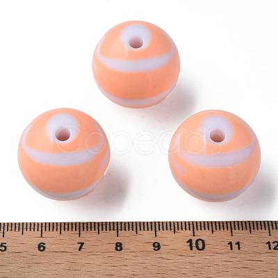 Opaque Striped Acrylic Beads MACR-S373-27C-08-1