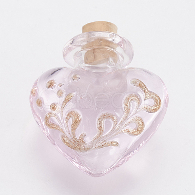 Handmade Lampwork Perfume Bottle Pendants LAMP-I018-B-1