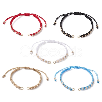 Polyester Braided Bead Bracelet Making AJEW-JB01250-1