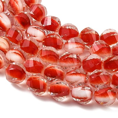 Two Tone Resin Beads Strands GLAA-T035-02D-1