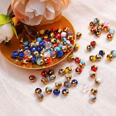 1710~1770Pcs 15 Colors Electroplate Glass Beads EGLA-SZ0001-03-1