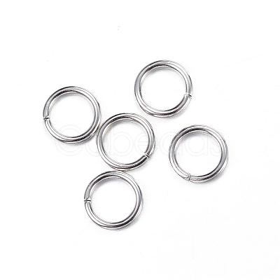 Tarnish Resistant 304 Stainless Steel Open Jump Rings STAS-N0014-71P-6mm-1