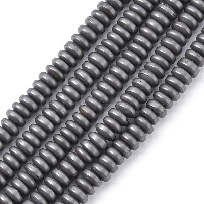 Matte Style Electroplate Non-magnetic Synthetic Hematite Beads Strands G-M007-77-1