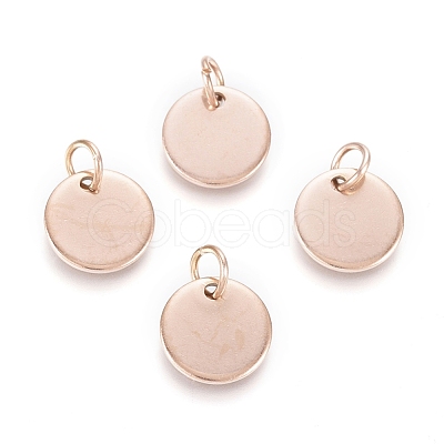 Ion Plating(IP) 304 Stainless Steel Charms EJEW-L238-03C-RG-1