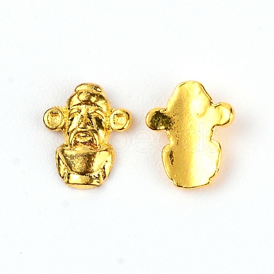 God of Wealth Alloy Cabochons MRMJ-WH0074-11-1