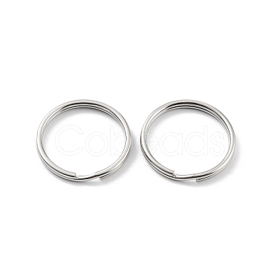 Non-Tarnish 304 Stainless Steel Split Key Rings STAS-Q314-02G-P-1