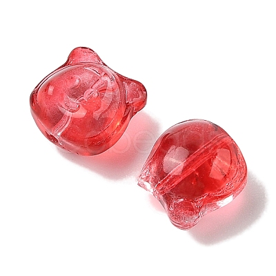Transparent Spray Paint Glass Beads GLAA-Z011-01F-1