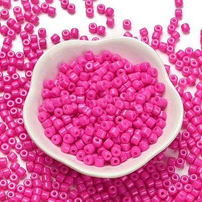Baking Paint Pearlized Glass Seed Beads SEED-C001-04A-04-1