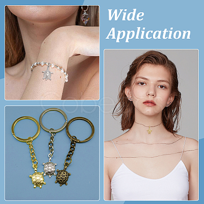 12Pcs 4 Styles Brass Pendants KK-ME0001-44-1