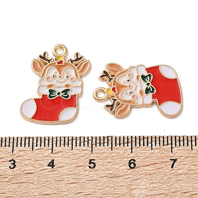 Alloy Enamel Pendants ENAM-I061-01KCG-27-1