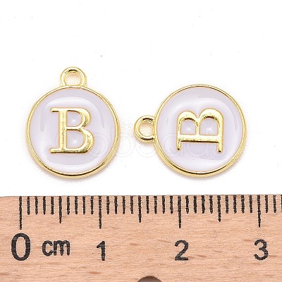 Golden Plated Alloy Charms LS-ENAM-S118-01B-1
