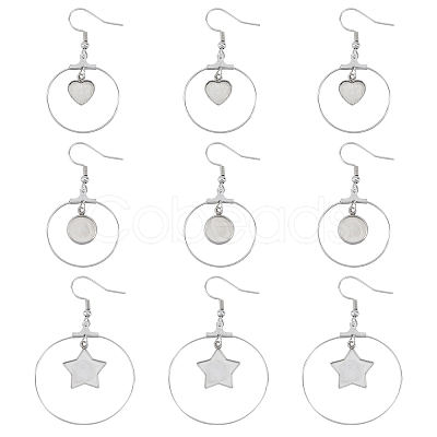 Stainless Steel Dangle Earrings STAS-UN0012-01-1