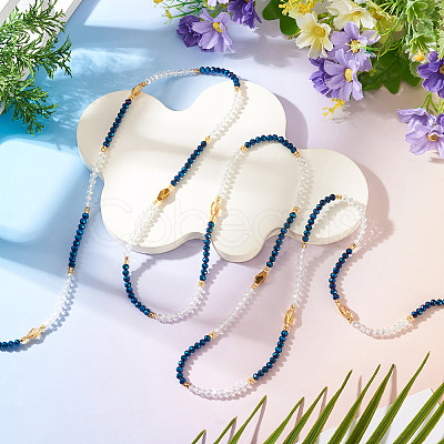 Glass Beaded Adjustable Waist Chains for Women AJEW-TA0005-78A-1