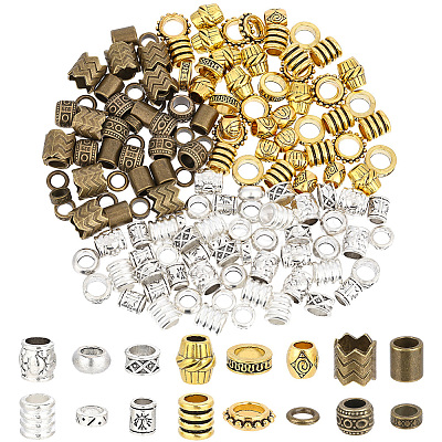 160Pcs 16 Styles Alloy European Beads FIND-PA0001-71-1