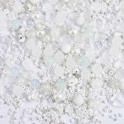 2 Bag Glass Round Beads Set JX547A-1