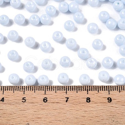 Opaque Baking Paint Glass Beads DGLA-T004-02N-1