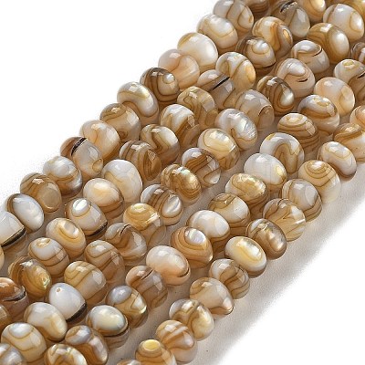 Natural Freshwater Shell Beads Strands BSHE-G038-05-1