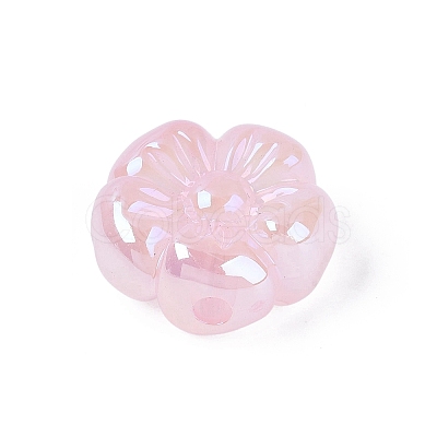 UV Plating Opaque Acrylic Beads OACR-N161-08E-1