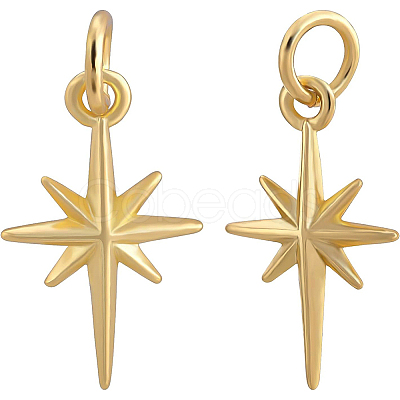 10Pcs Brass Pendants KK-BC0004-96-1