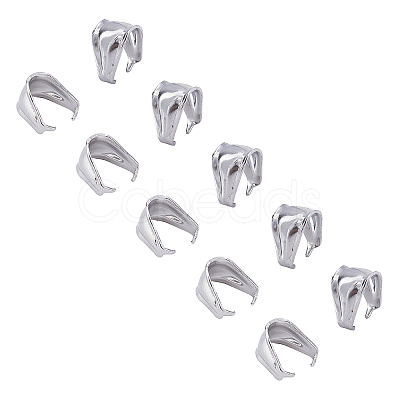 304 Stainless Steel Snap on Bails STAS-UN0016-15P-1