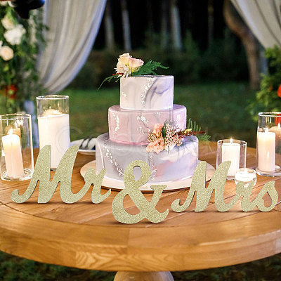 3Pcs 3 Styles Wooden Word Display Decorations AJEW-WH0270-177-1
