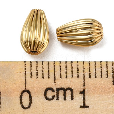 Rack Plating Eco-friendly Brass Beads KK-M257-20G-1
