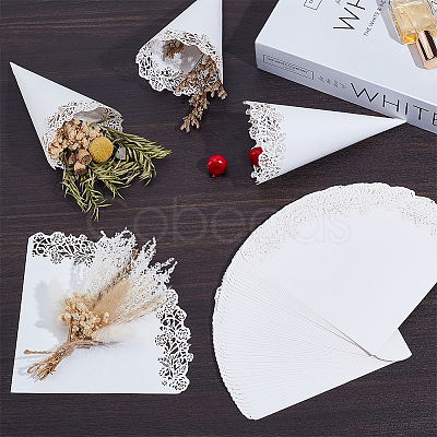 80Pcs Hollow Wedding Confetti Cones DIY-GA0009-59A-1