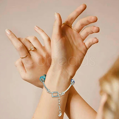 2Pcs 925 Sterling Silver Spring Gate Rings STER-DR0001-13-1