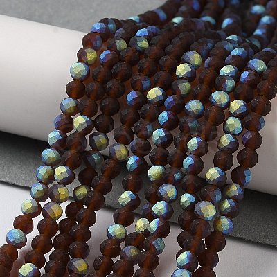 Imitation Jade Glass Beads Strands EGLA-YW0003-19B-02-1
