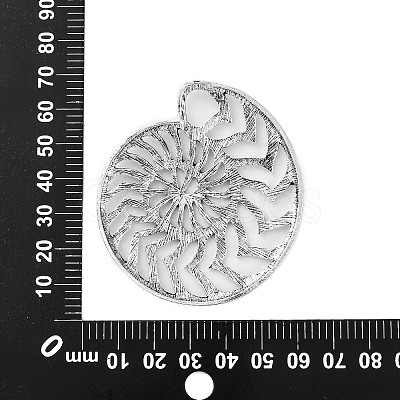 Tibetan Style Alloy Big Pendants PALLOY-S195-01B-AS-1