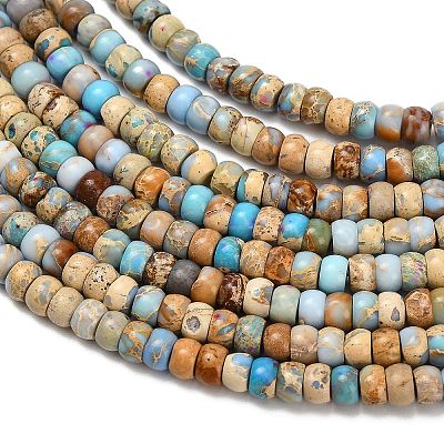 Dyed Natural Imperial Jasper Beads Strands G-P600-A01-01C-1