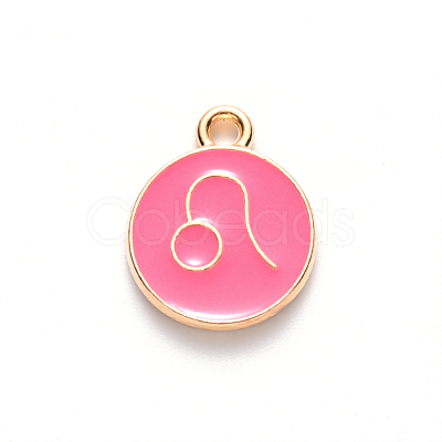 Alloy Enamel Pendants ENAM-S124-01B-03G-1