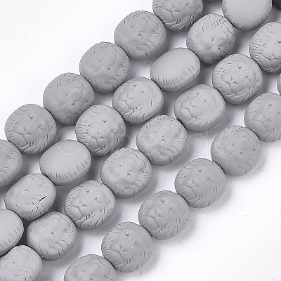 Spray Painted Non-magnetic Synthetic Hematite Beads Strands G-T116-29-11-1