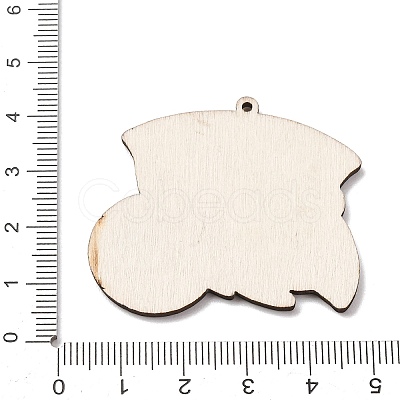 American Football Themed Printed Wooden Pendants WOOD-B012-02D-1