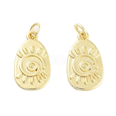 Rack Plating Brass Pendants KK-C056-06G-1