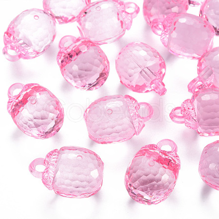 Autumn Theme Transparent Acrylic Pendants TACR-T024-04B-903-1