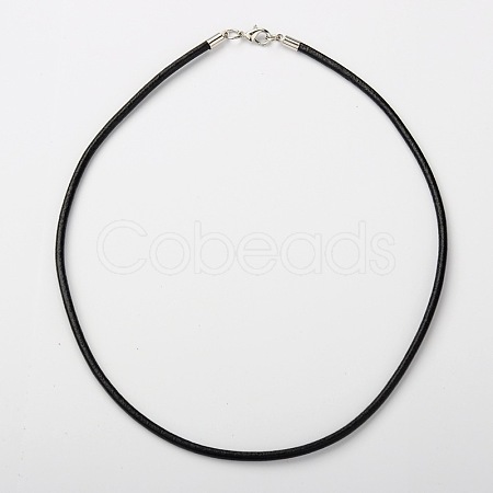 Cowhide Leather Necklace Making X-AJEW-JW00001-03-1