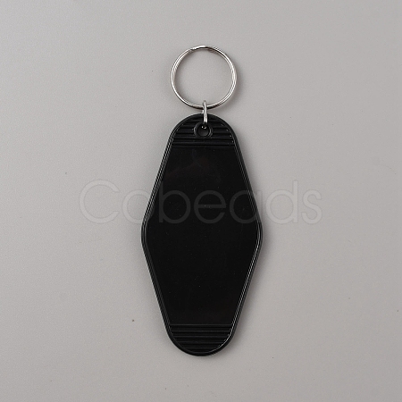 Plastic Blank Motel Keychain KEYC-WH0034-29D-1