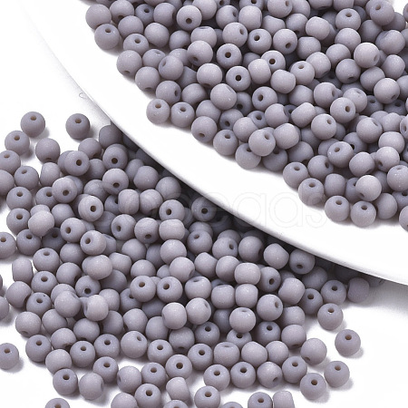 Frosted Colours Glass Beads SEED-S040-03A-06-1