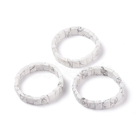 Natural Howlite Stretch Bracelets BJEW-F406-B21-1