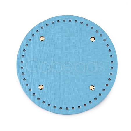 PU Leather Flat Round Bag Bottom FIND-PH0016-001C-1