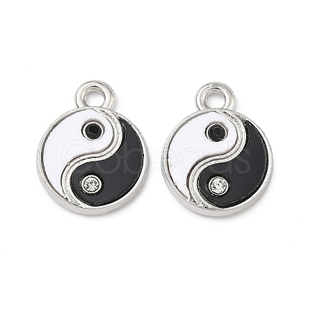 Alloy Rhinestone Pendants X-PALLOY-P319-03P-1