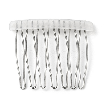 304 Stainless Steel & Plastic Hair Comb Findings MAK-K021-07A-P-1